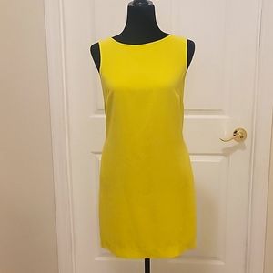 Trina Turk bright green/yellow midi dress size 4